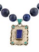 Devon Leigh Blue Stone "Denim" Beaded Pendant Necklace