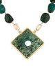 Devon Leigh Green Stone Pendant Necklace