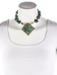 Devon Leigh Green Stone Pendant Necklace