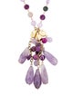 Devon Leigh Purple Stone & Bead Strand Necklace