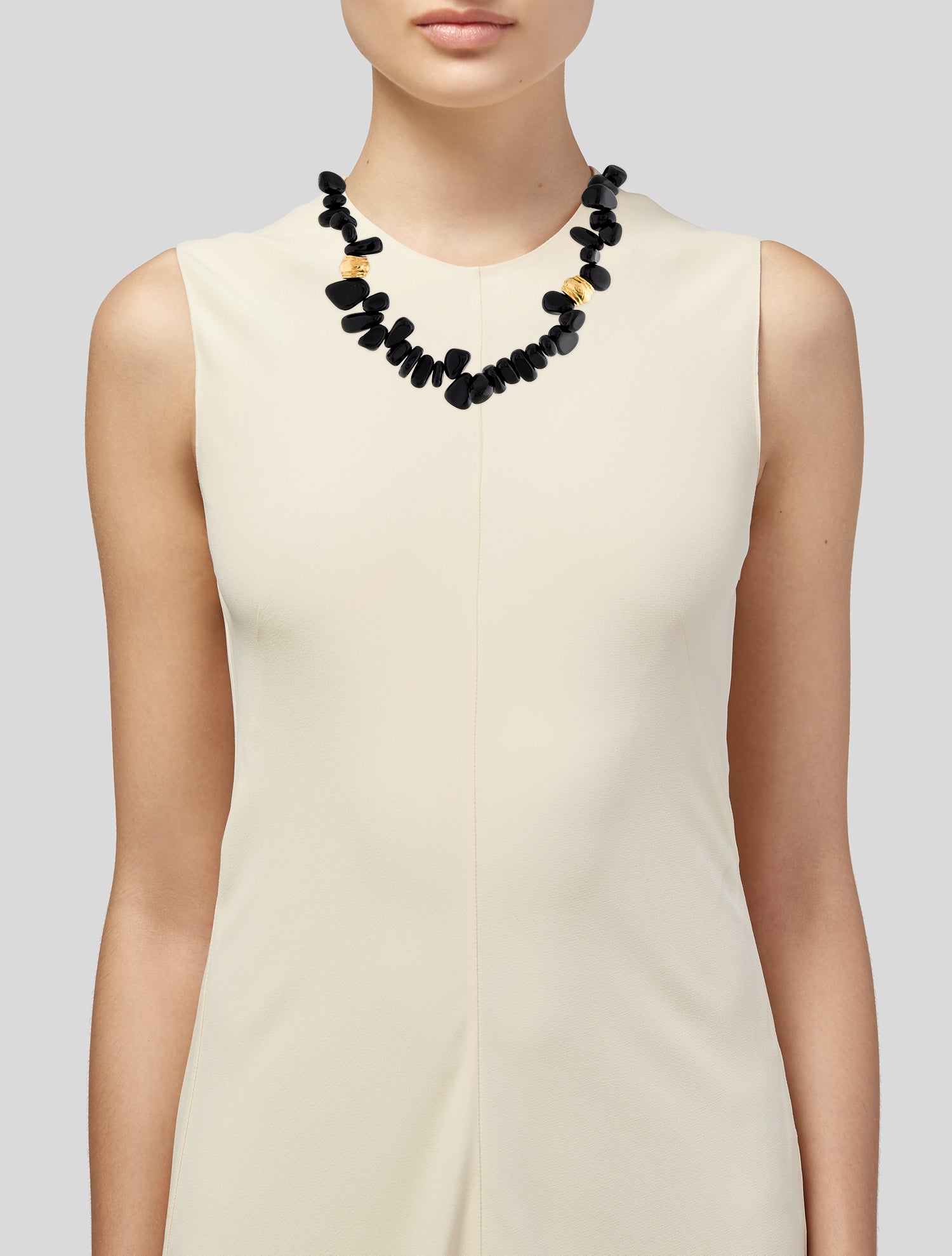 Devon Leigh Stone Up-Down Bead Necklace