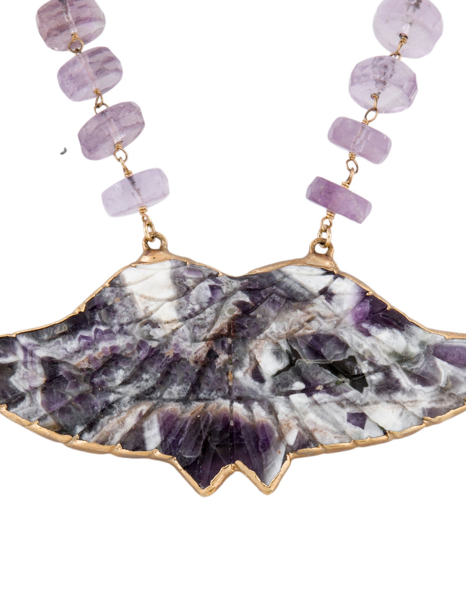 Devon Leigh Stone Bead Strand Pendant Necklace