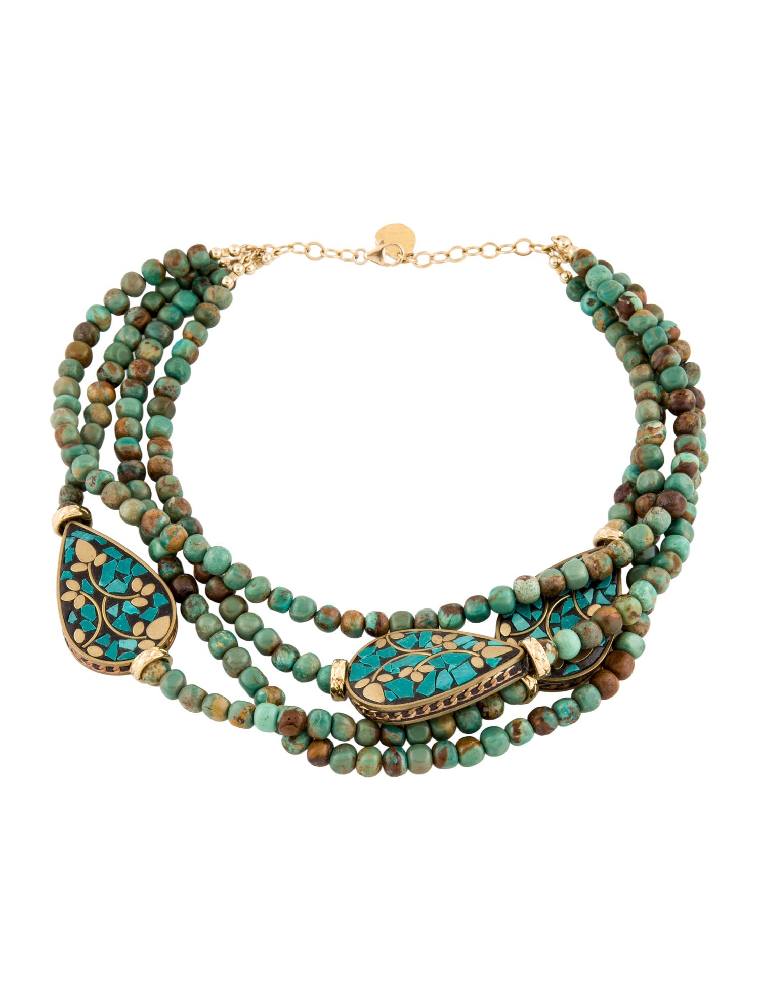 Devon Leigh Stone Multistrand Necklace