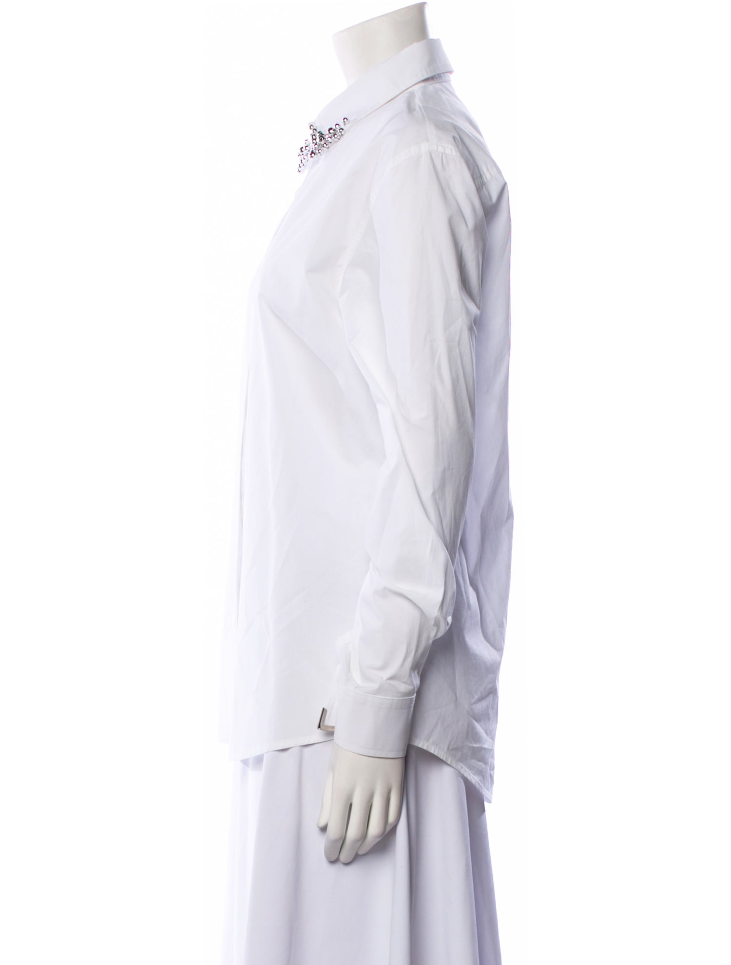 LEJE Long Sleeve Button-Up Top