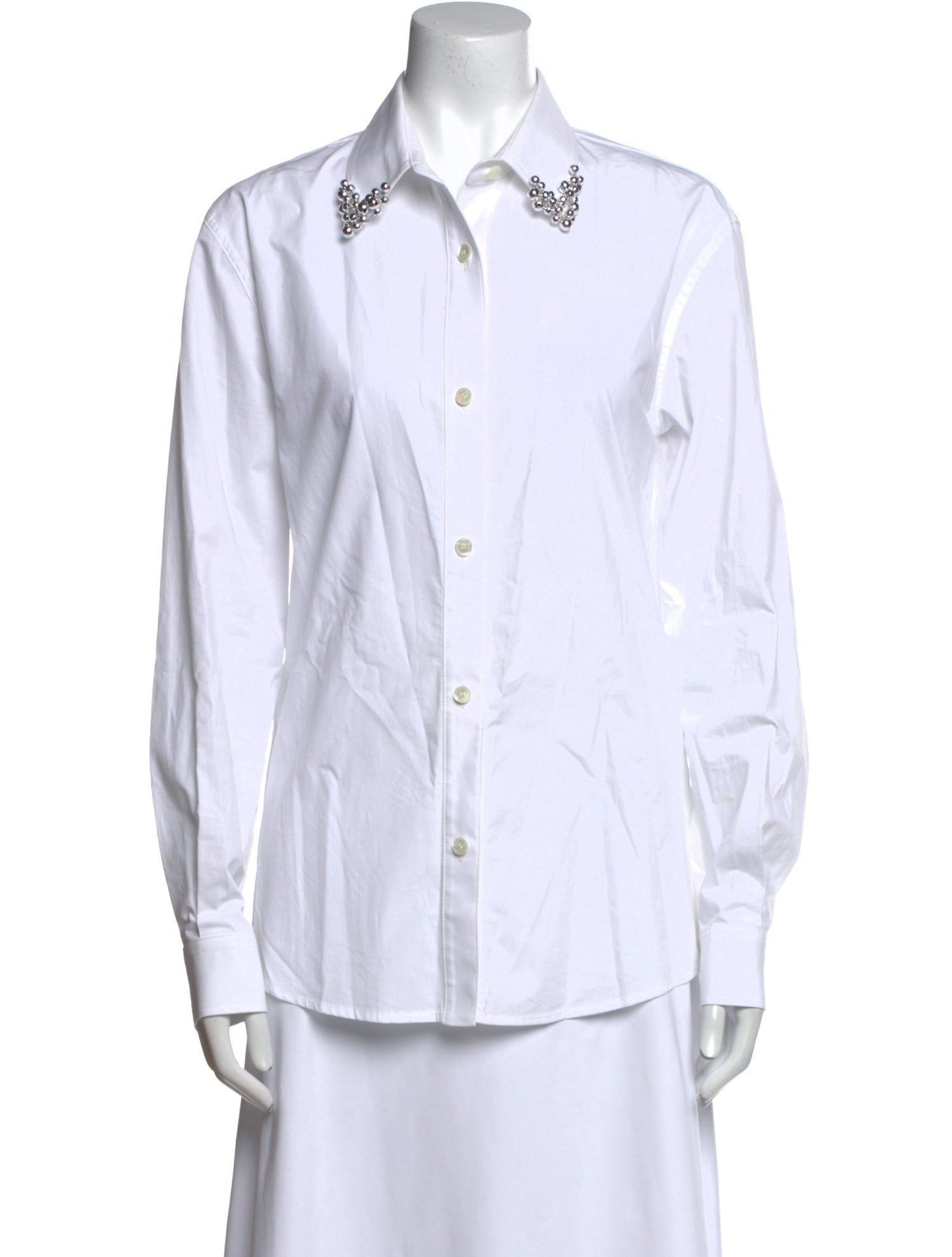 LEJE Long Sleeve Button-Up Top
