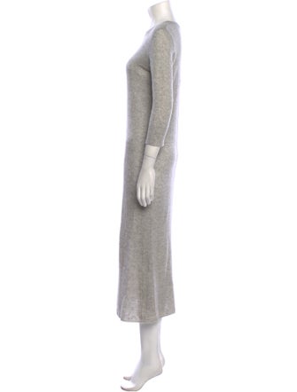 Le Kasha Crew Neck Long Dress