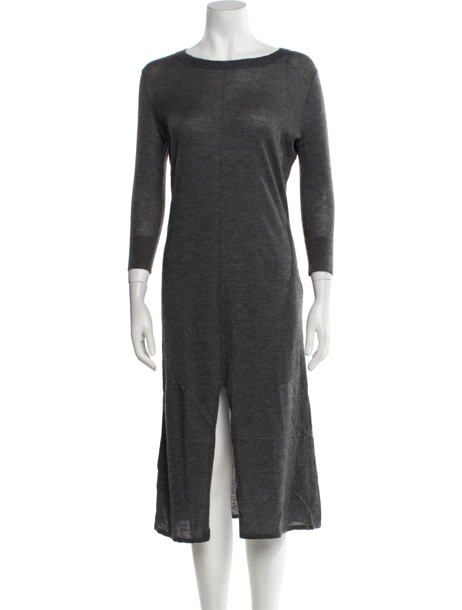 Le Kasha Bateau Neckline Midi Length Dress