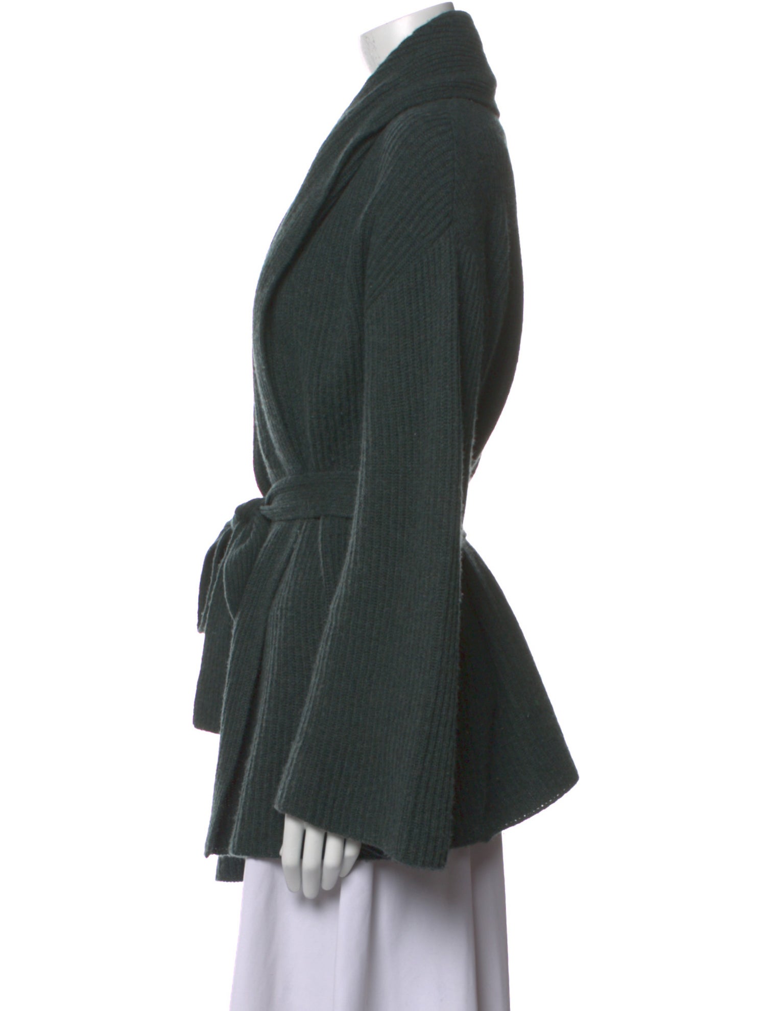 Le Kasha Cashmere Plunge Neckline Sweater