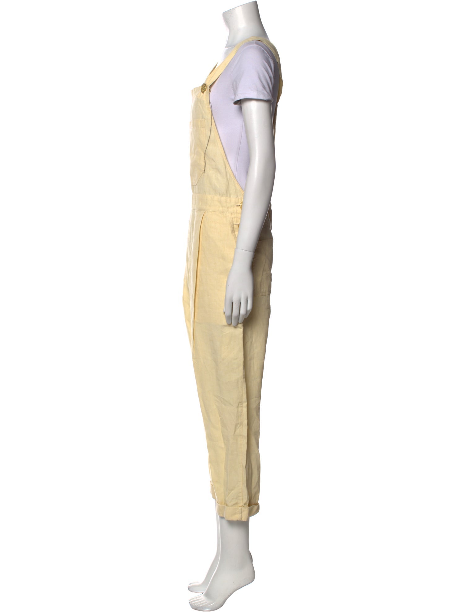 Le Kasha Linen Square Neckline Jumpsuit