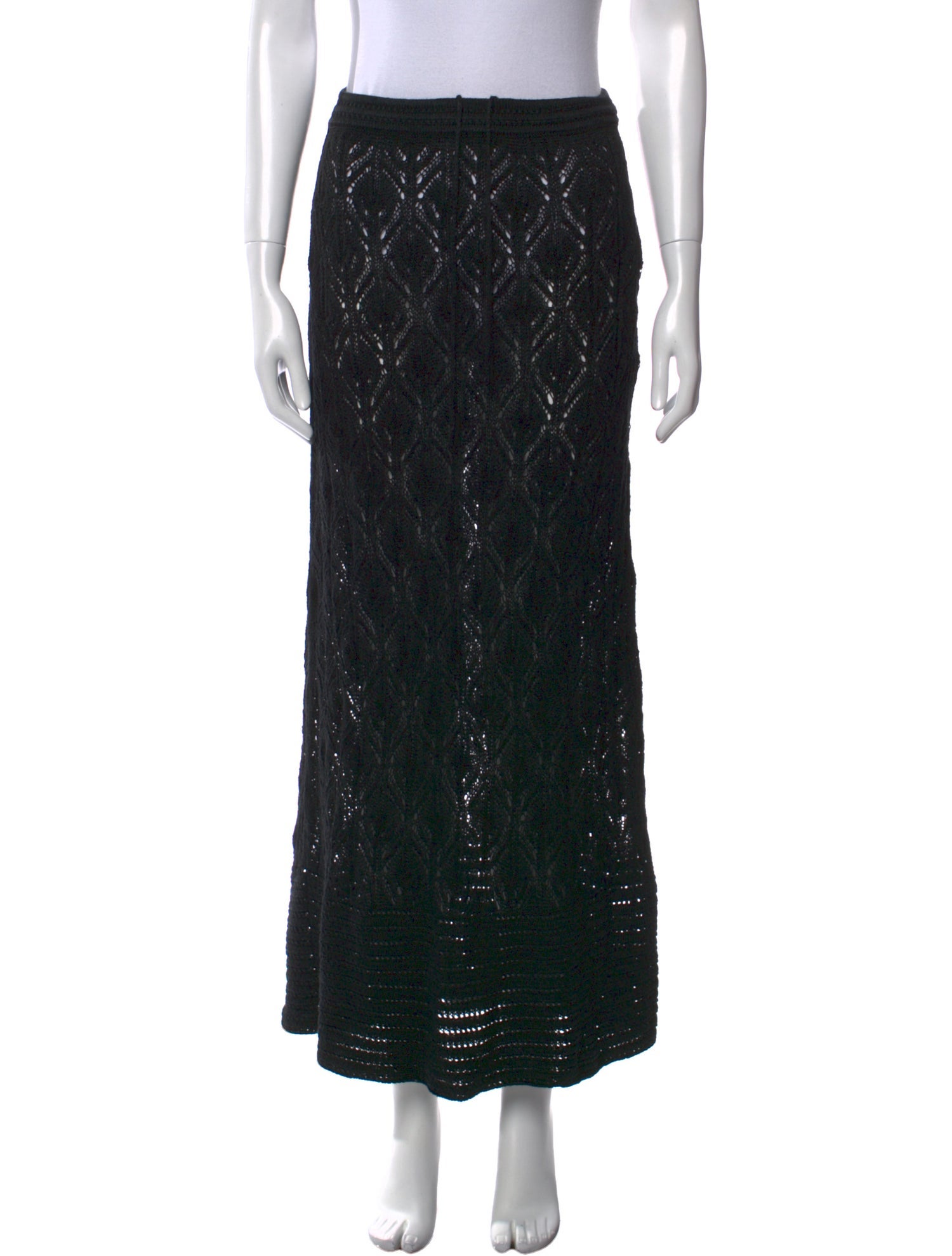 Le Kasha Linen Midi Length Skirt