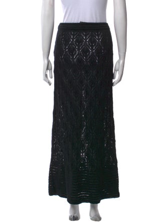 Le Kasha Linen Midi Length Skirt