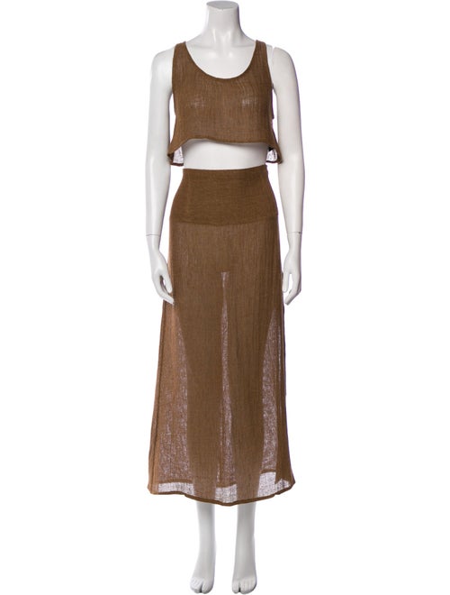 Le Kasha Linen Skirt Set