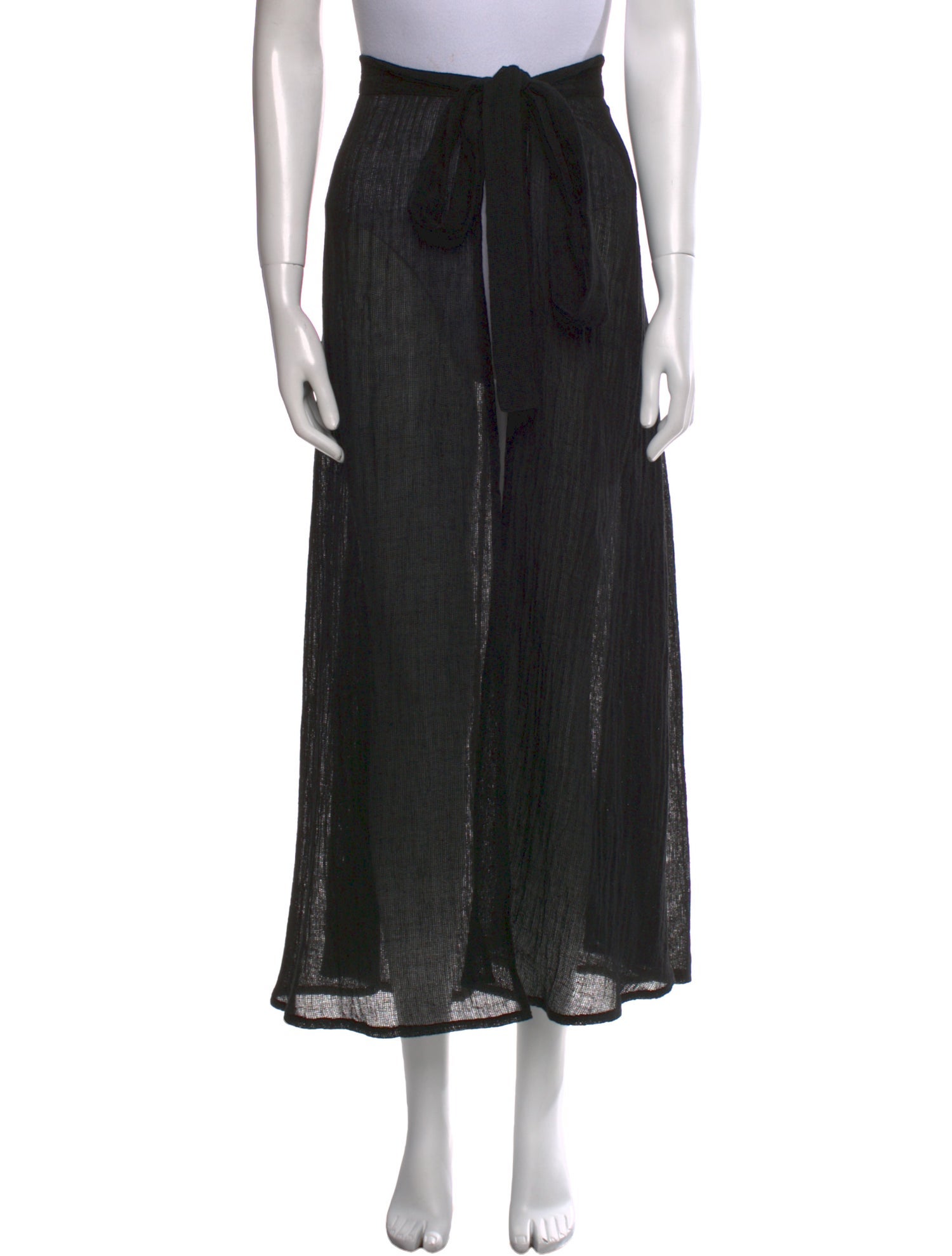 Le Kasha Linen Midi Length Skirt