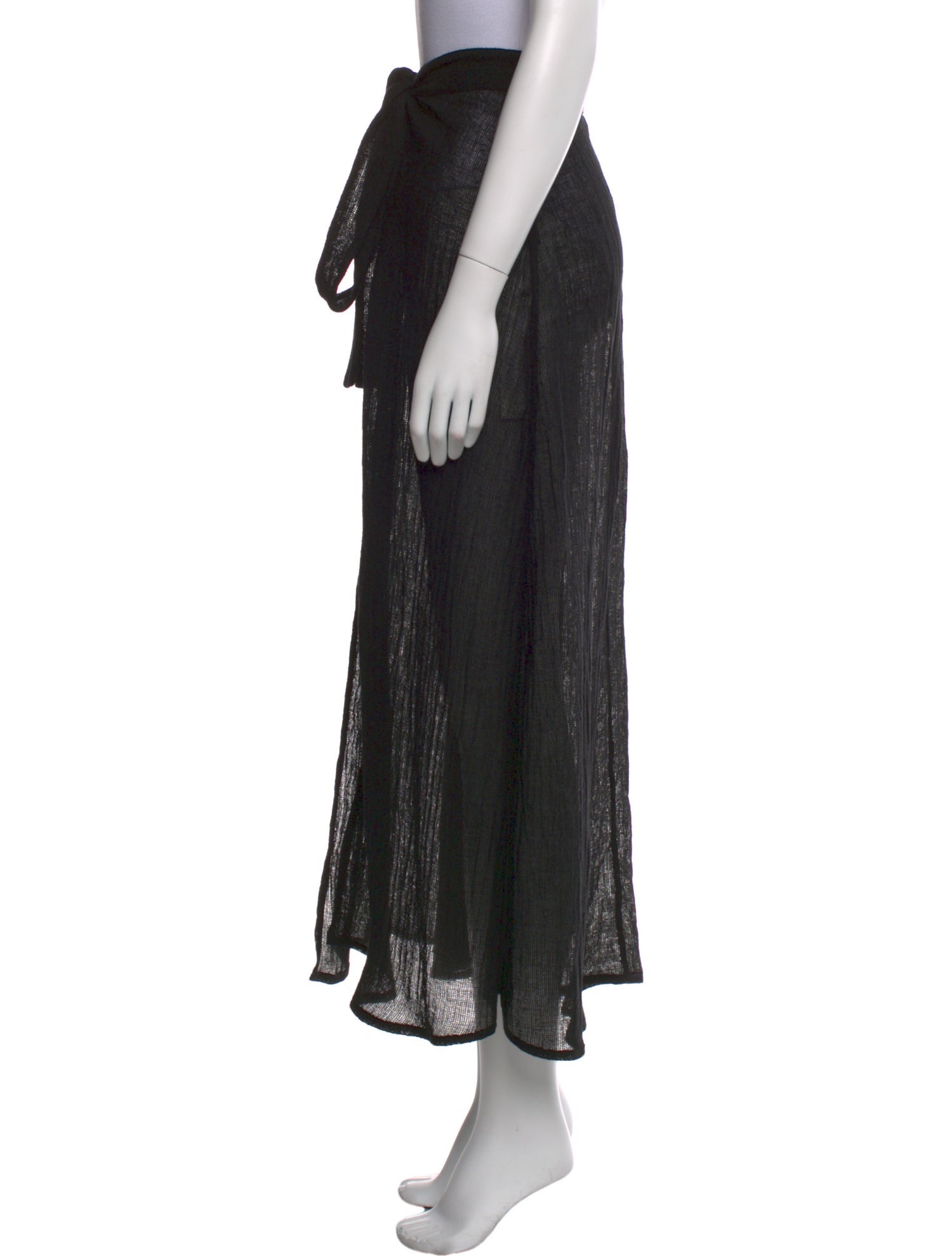 Le Kasha Linen Midi Length Skirt