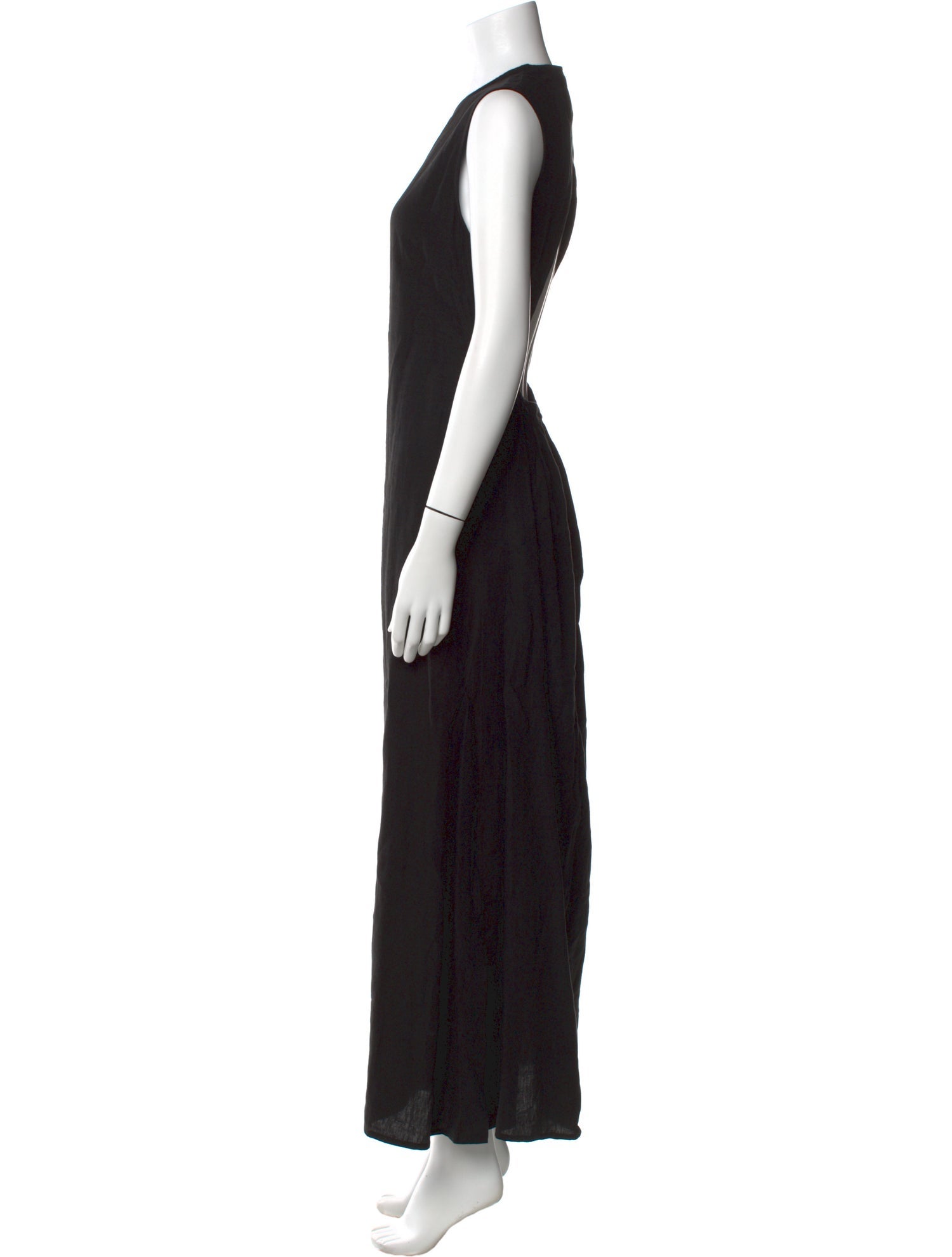 Le Kasha Crew Neck Long Dress