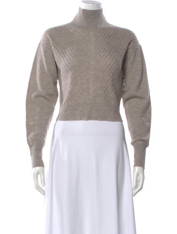 Pre-owned Le Kasha Cashmere Turtleneck Sweater In Gray