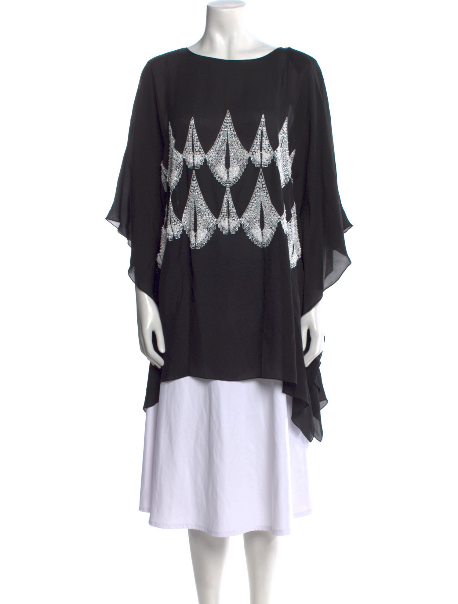 Louise Kennedy Silk Graphic Print Tunic