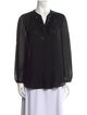 Louise Kennedy Silk V-Neck Blouse