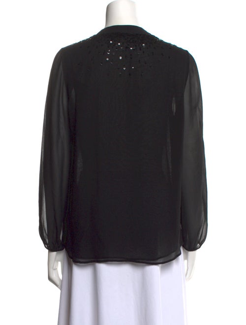 Louise Kennedy Silk V-Neck Blouse