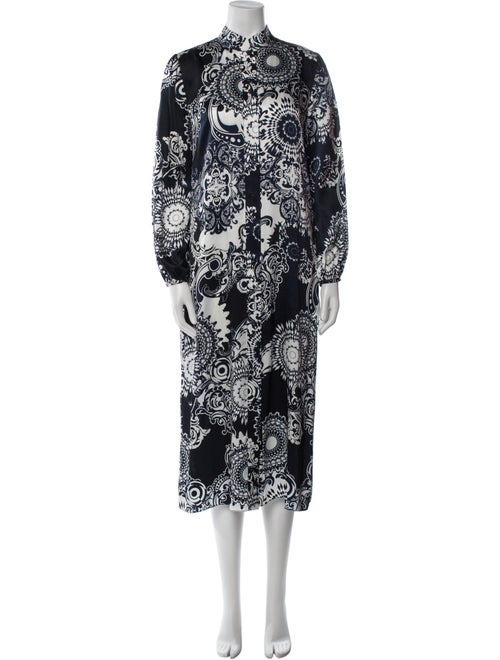 Louise Kennedy Silk Printed Nightgown