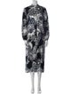 Louise Kennedy Silk Printed Nightgown