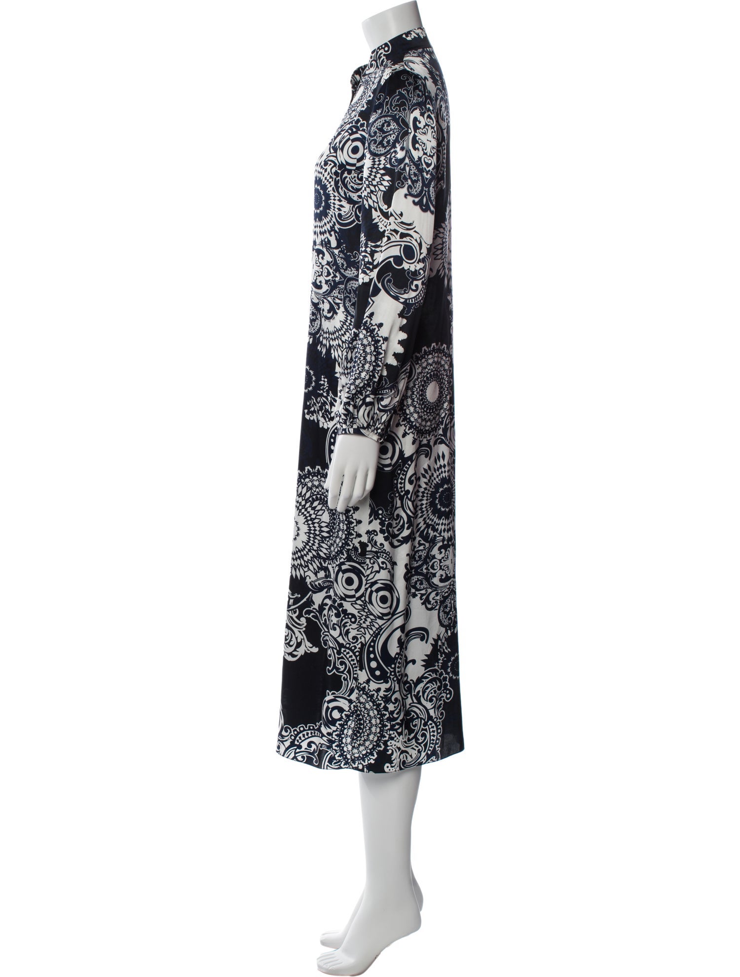 Louise Kennedy Silk Printed Nightgown