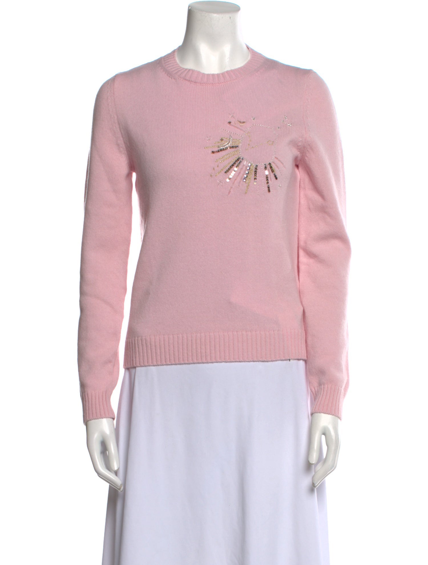 Le Lion Virgin Wool Crew Neck Sweater