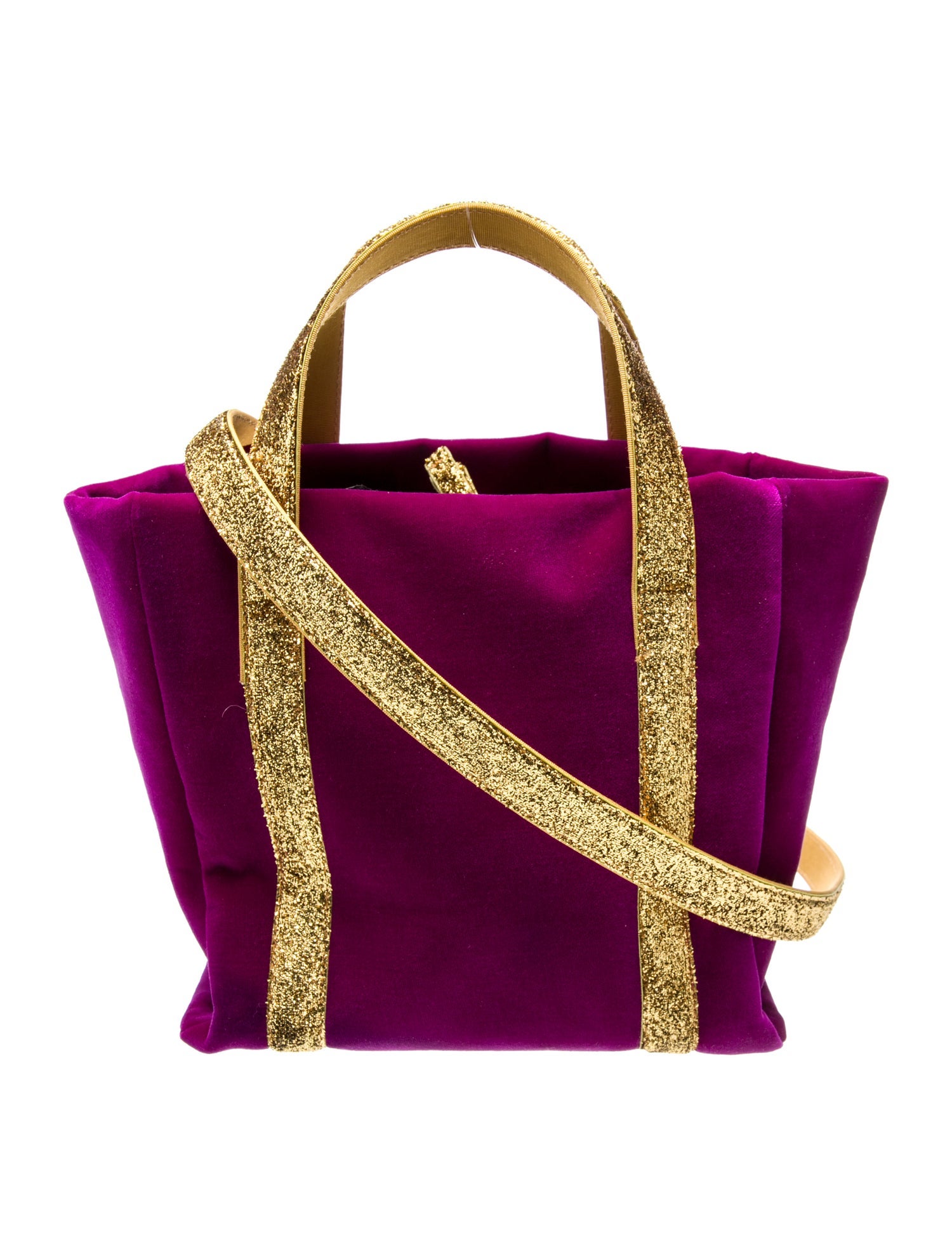 Le Lion Velvet Top Handle Bag