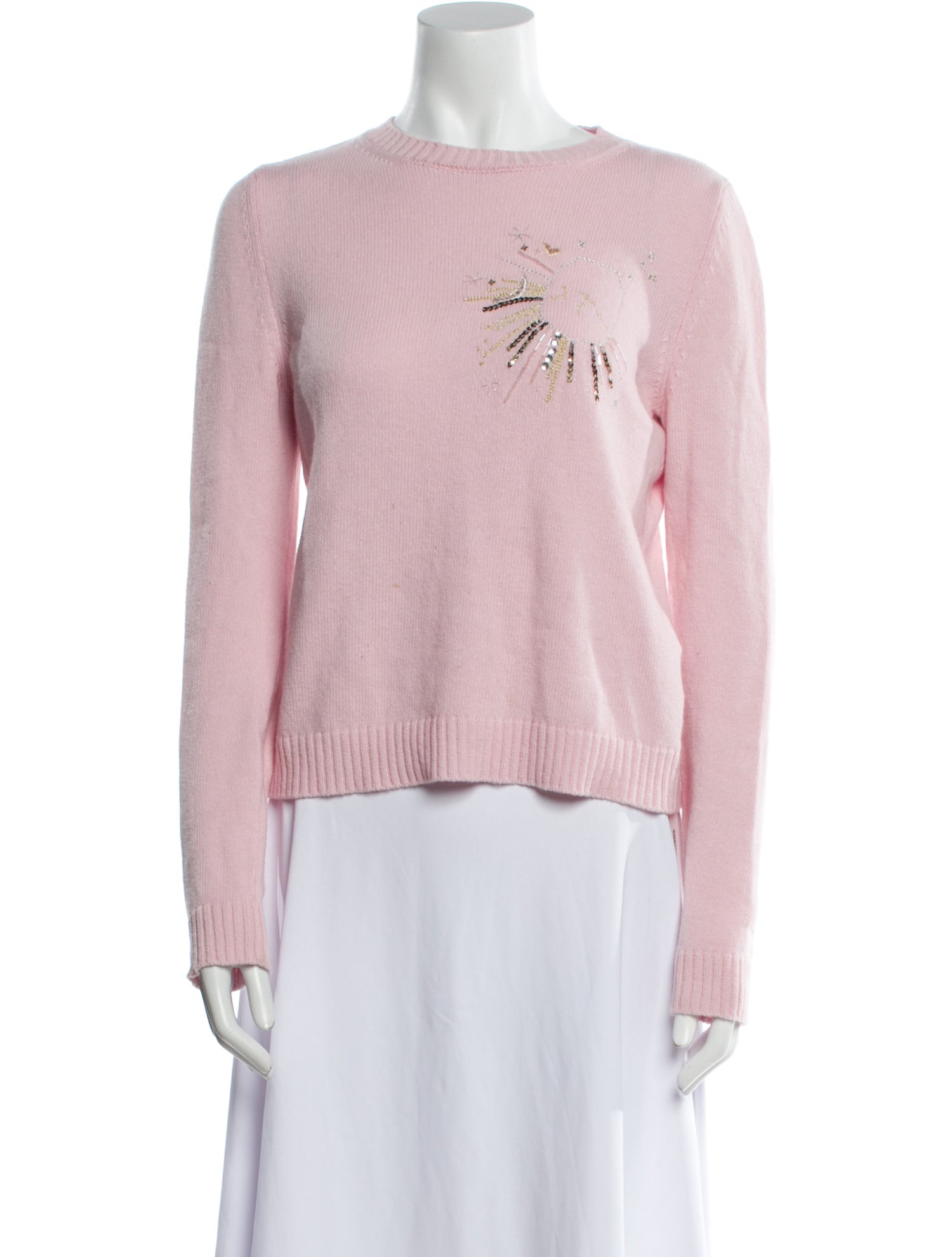 Le Lion Virgin Wool Crew Neck Sweater