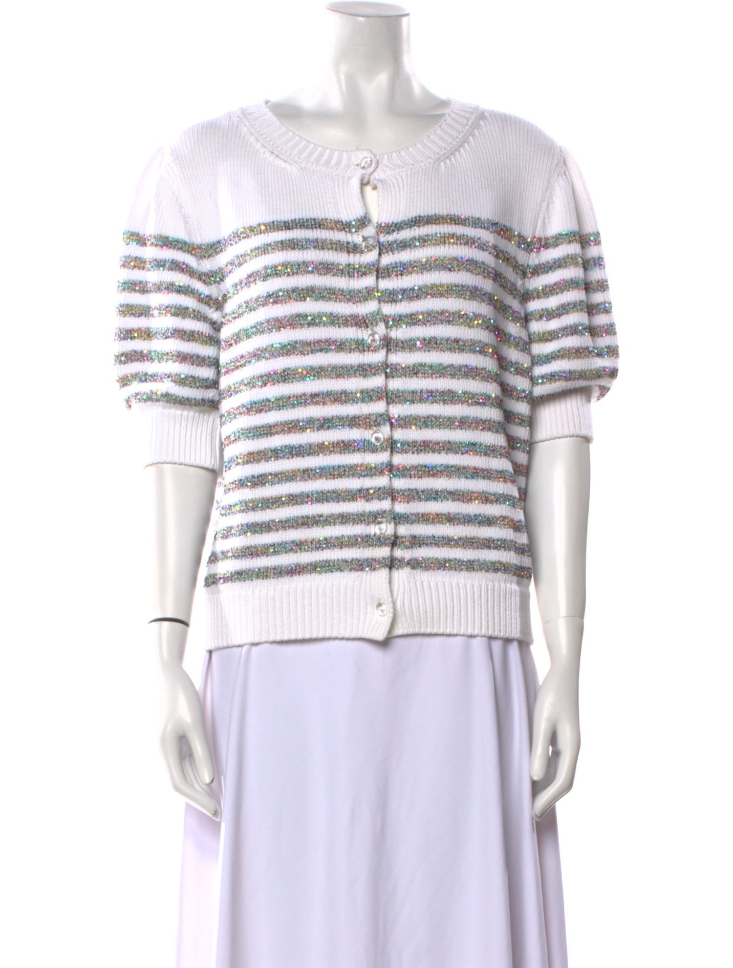 Le Lion Striped Scoop Neck Sweater