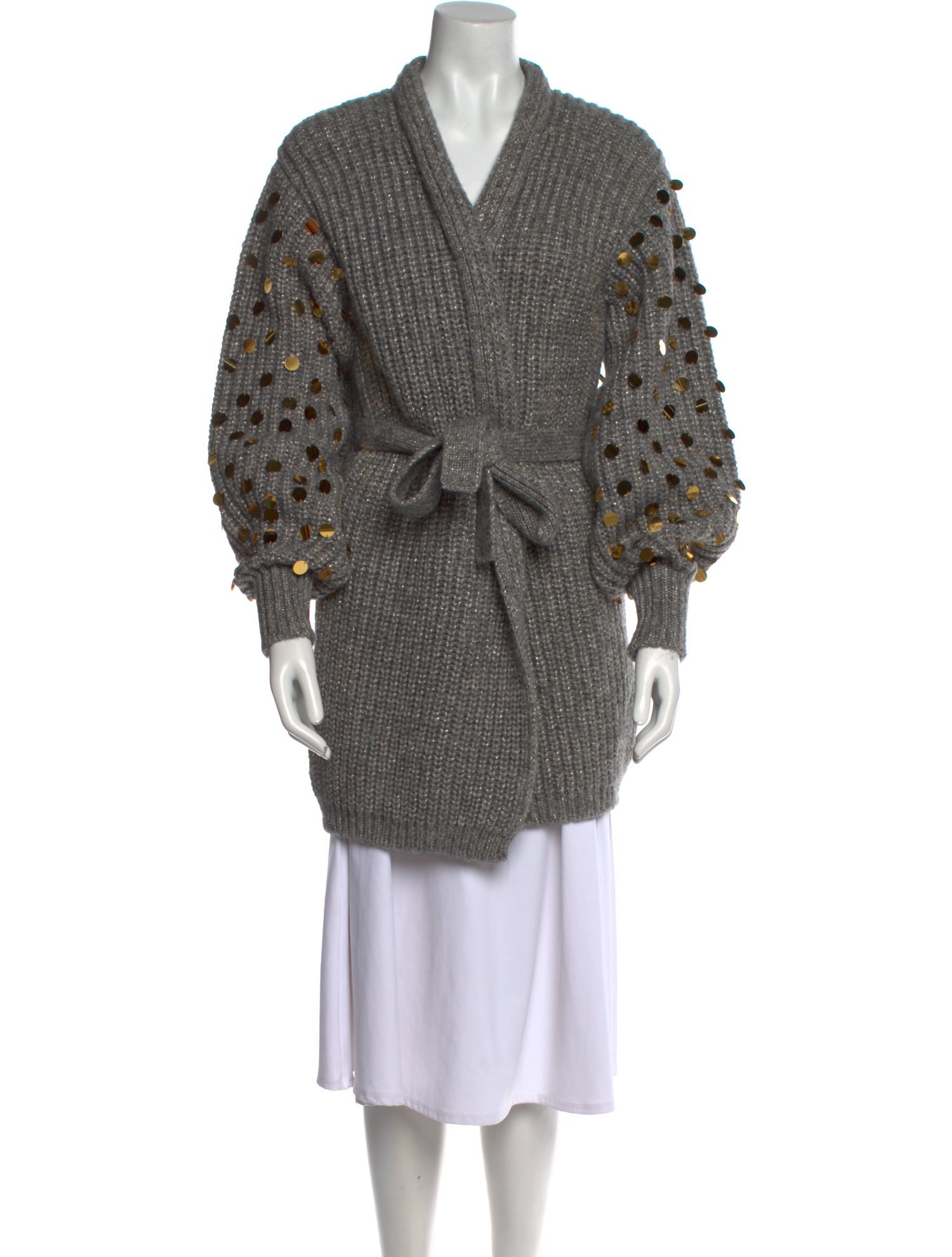 Le Lion Striped V-Neck Sweater