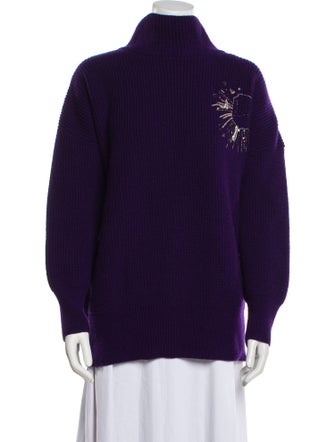 Le Lion Merino Wool Mock Neck Sweater