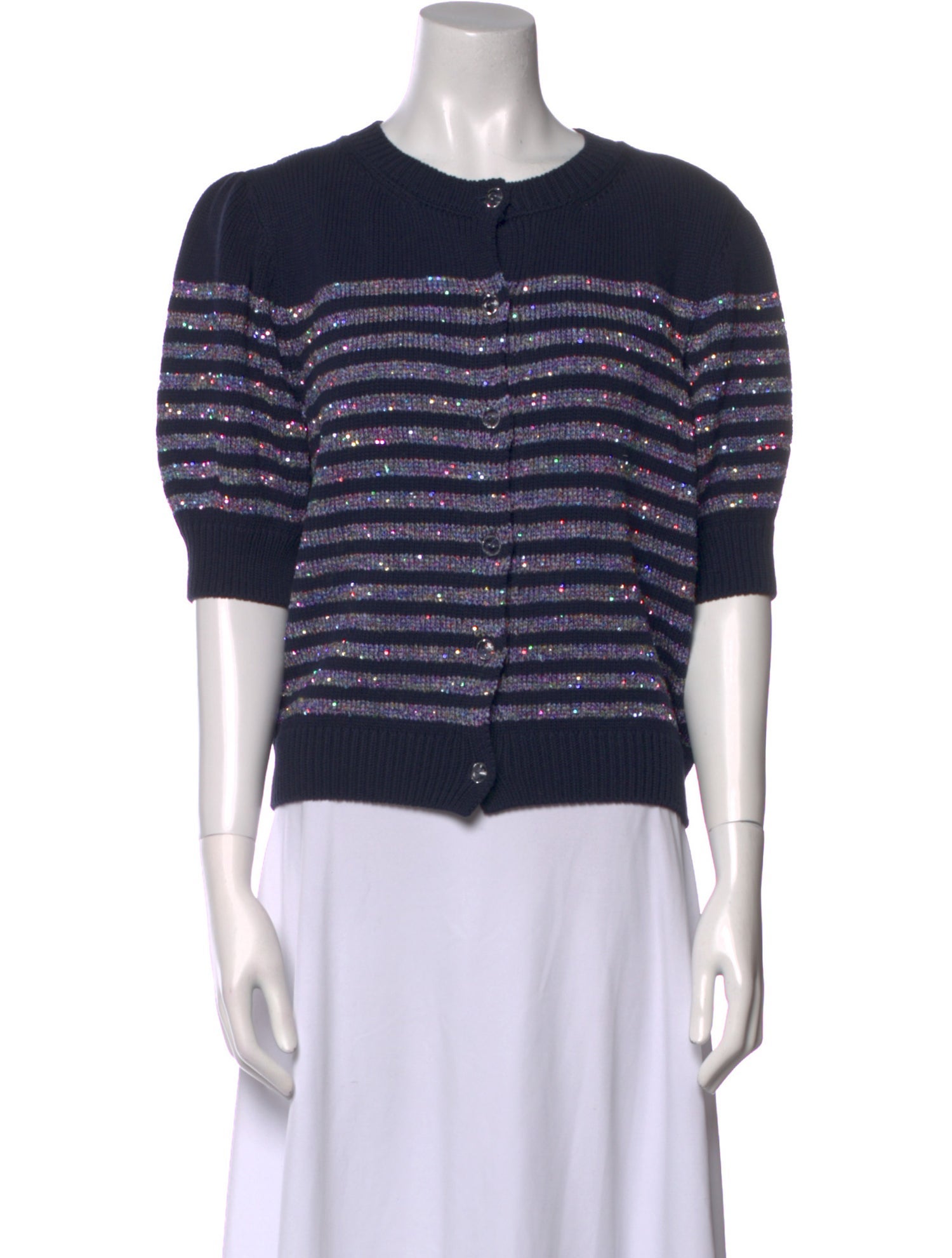 Le Lion Striped Crew Neck Sweater