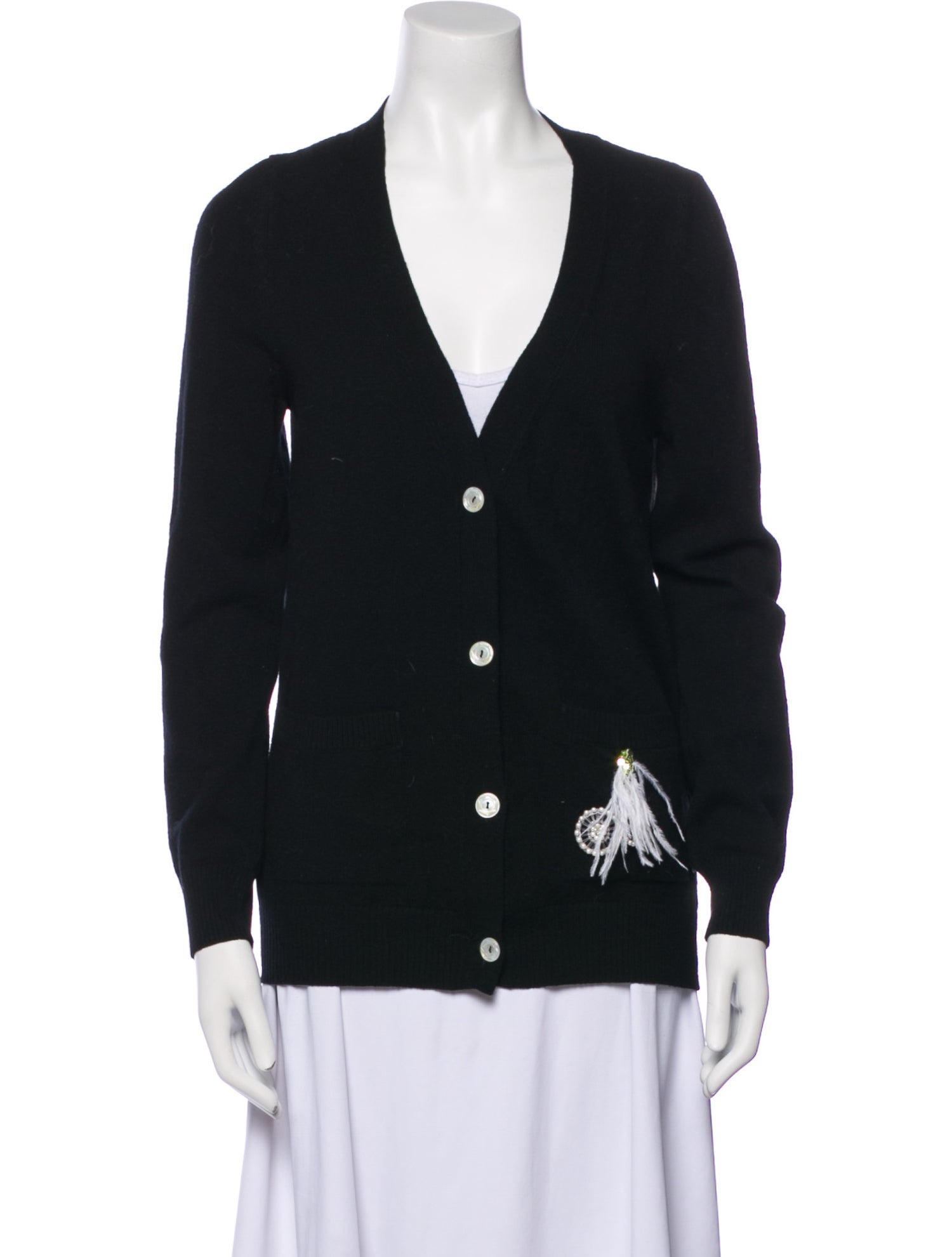 Le Lion Wool V-Neck Sweater