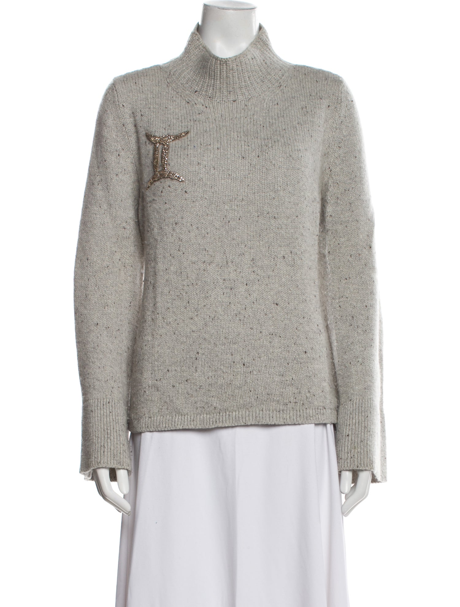 Le Lion Merino Wool Mock Neck Sweater