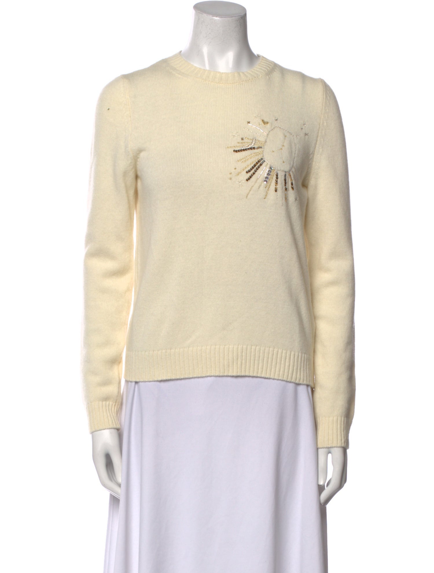 Le Lion Virgin Wool Crew Neck Sweater