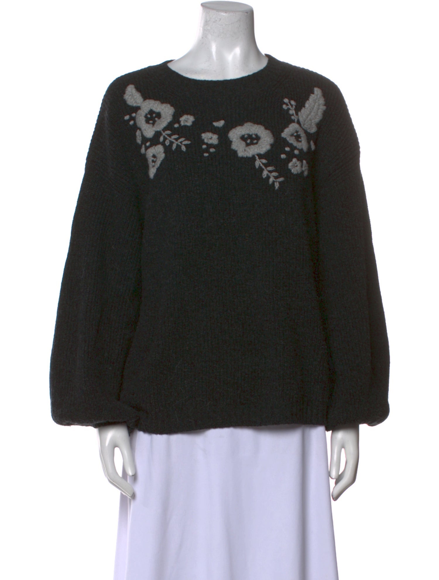 Le Lion Virgin Wool Scoop Neck Sweater