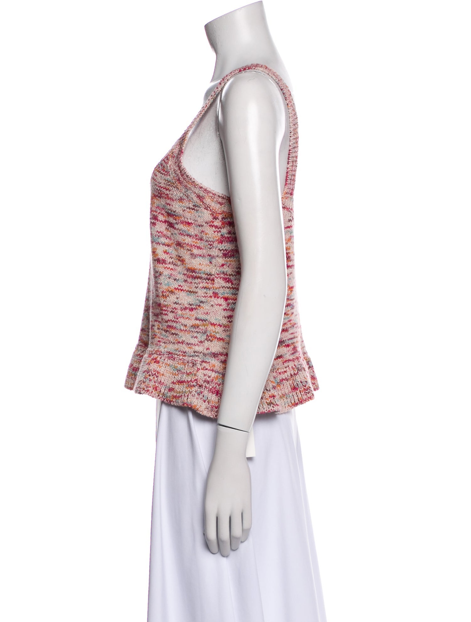 Le Lion Printed Scoop Neck Top