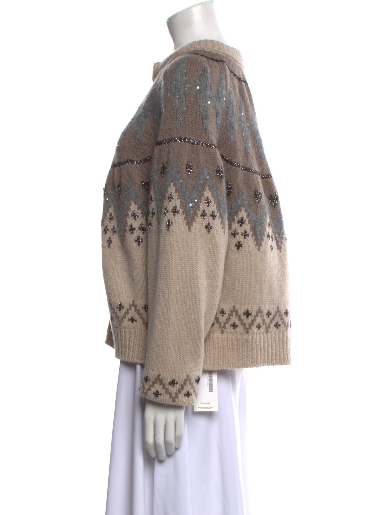 Le Lion Virgin Wool Printed Sweater