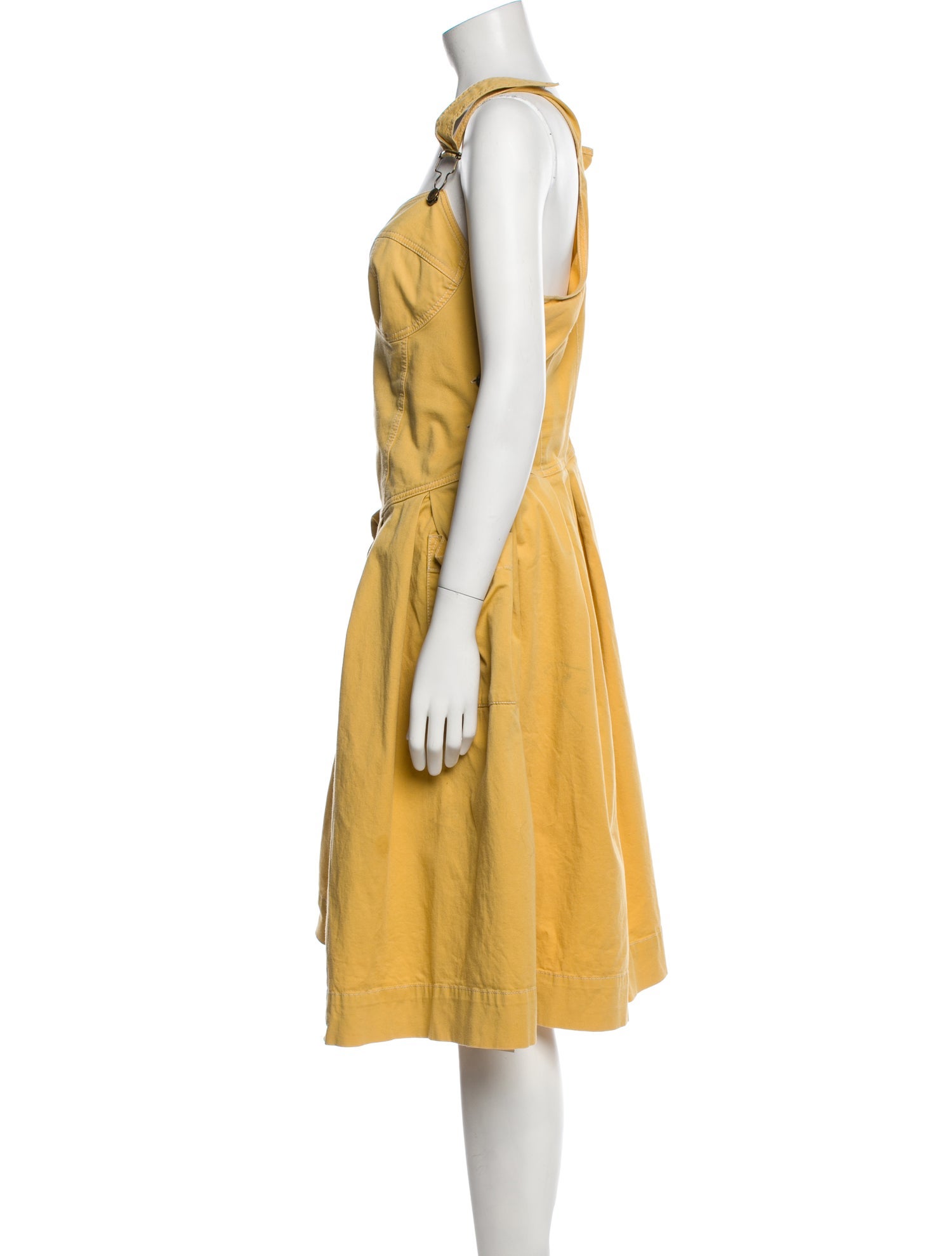 Lena Hoschek Square Neckline Midi Length Dress