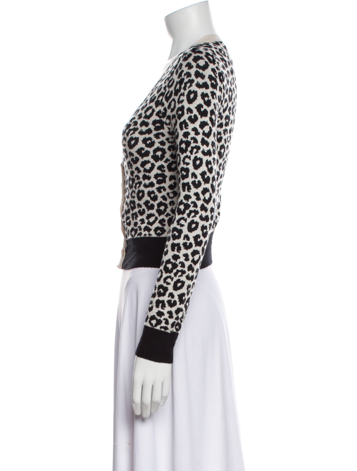 Lena Hoschek Animal Print V-Neck Sweater