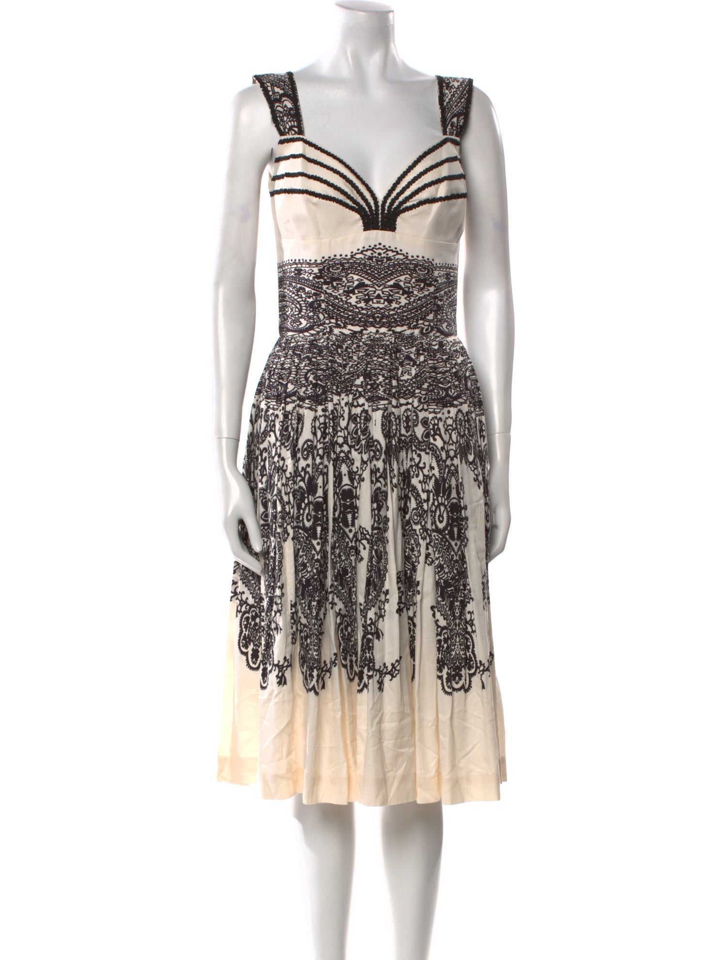 Lena Hoschek Printed Midi Length Dress