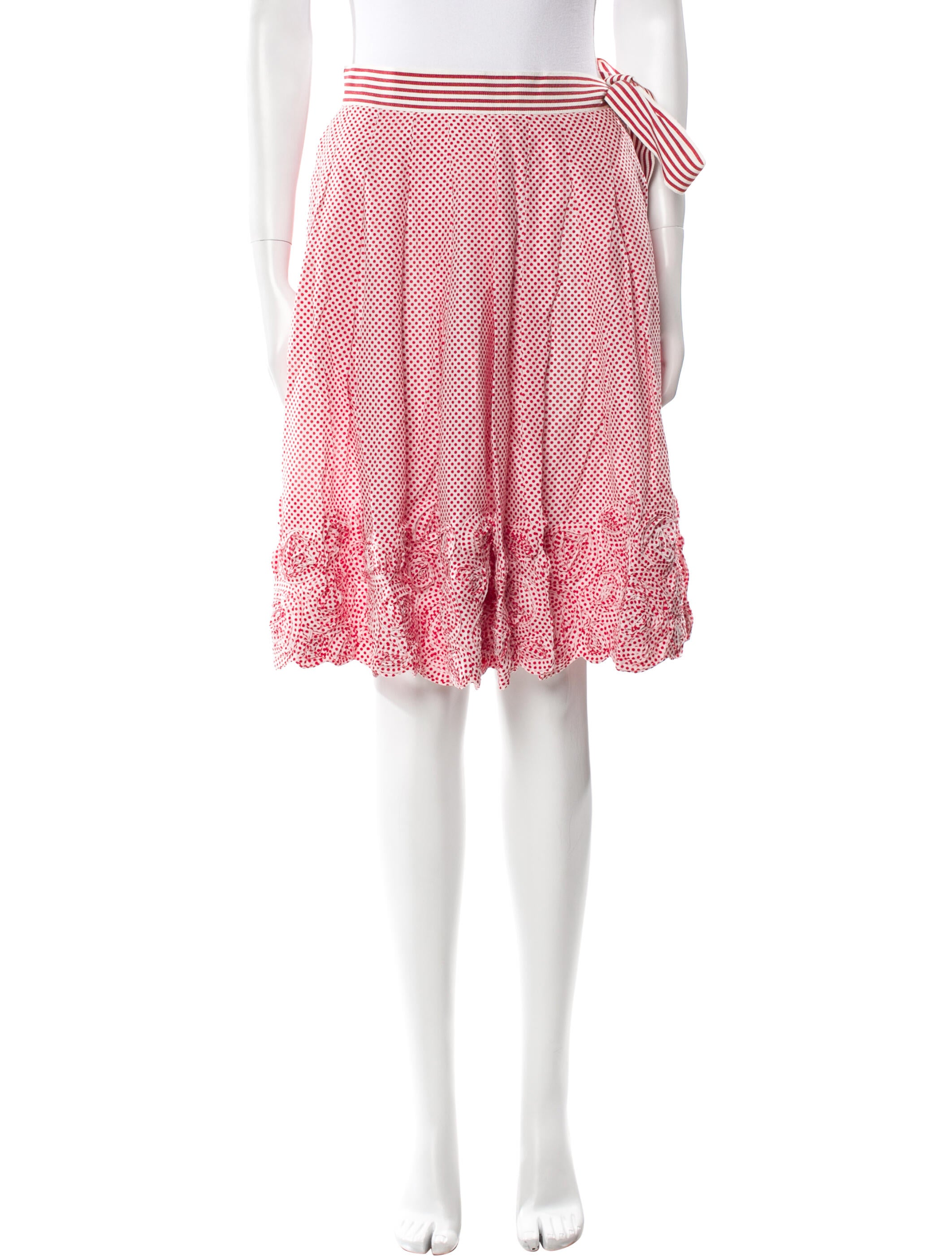 Lena Hoschek Polka Dot Print Knee-Length Skirt