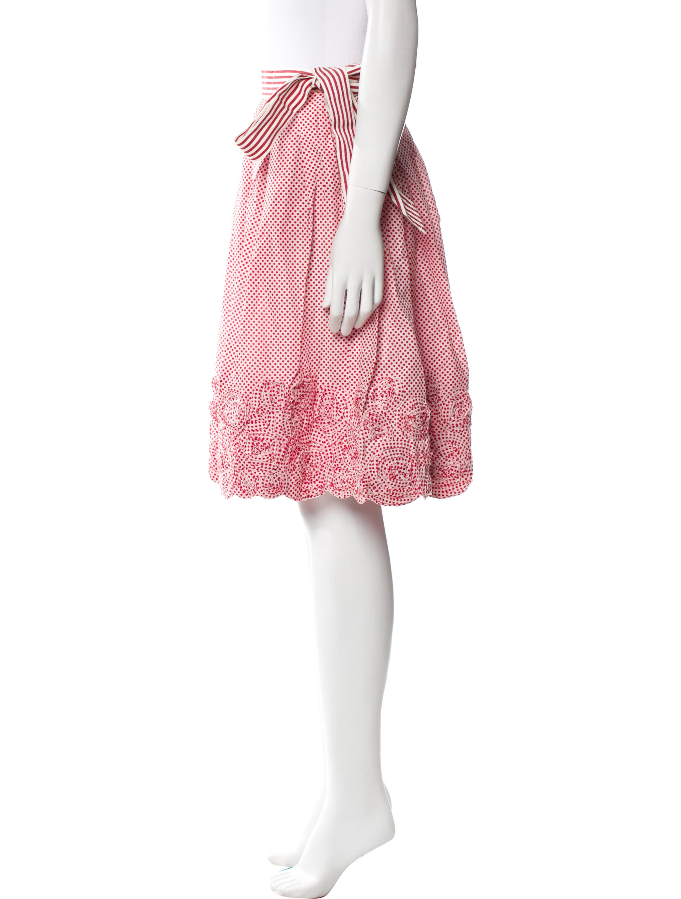 Lena Hoschek Polka Dot Print Knee-Length Skirt