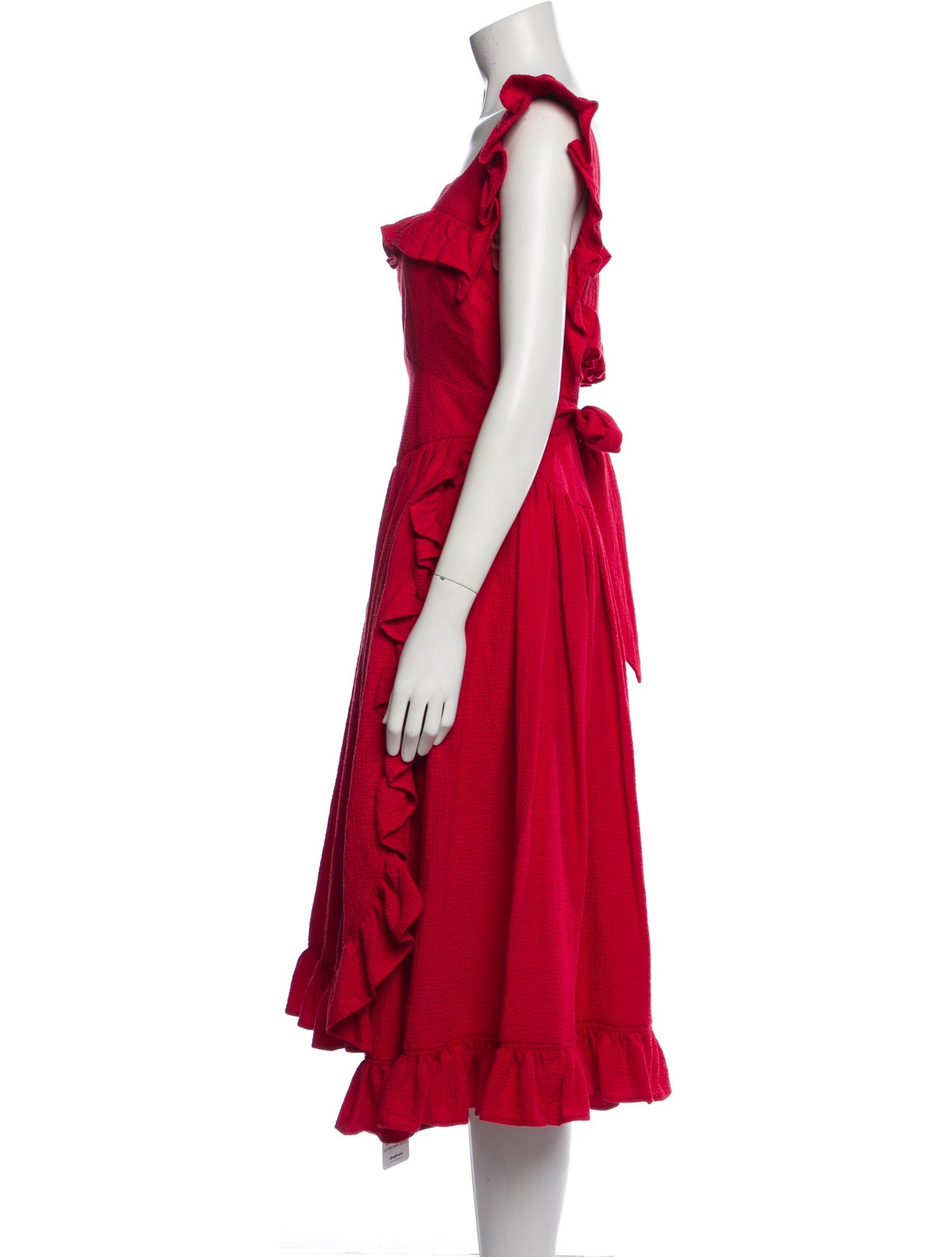 Lena Hoschek Square Neckline Midi Length Dress