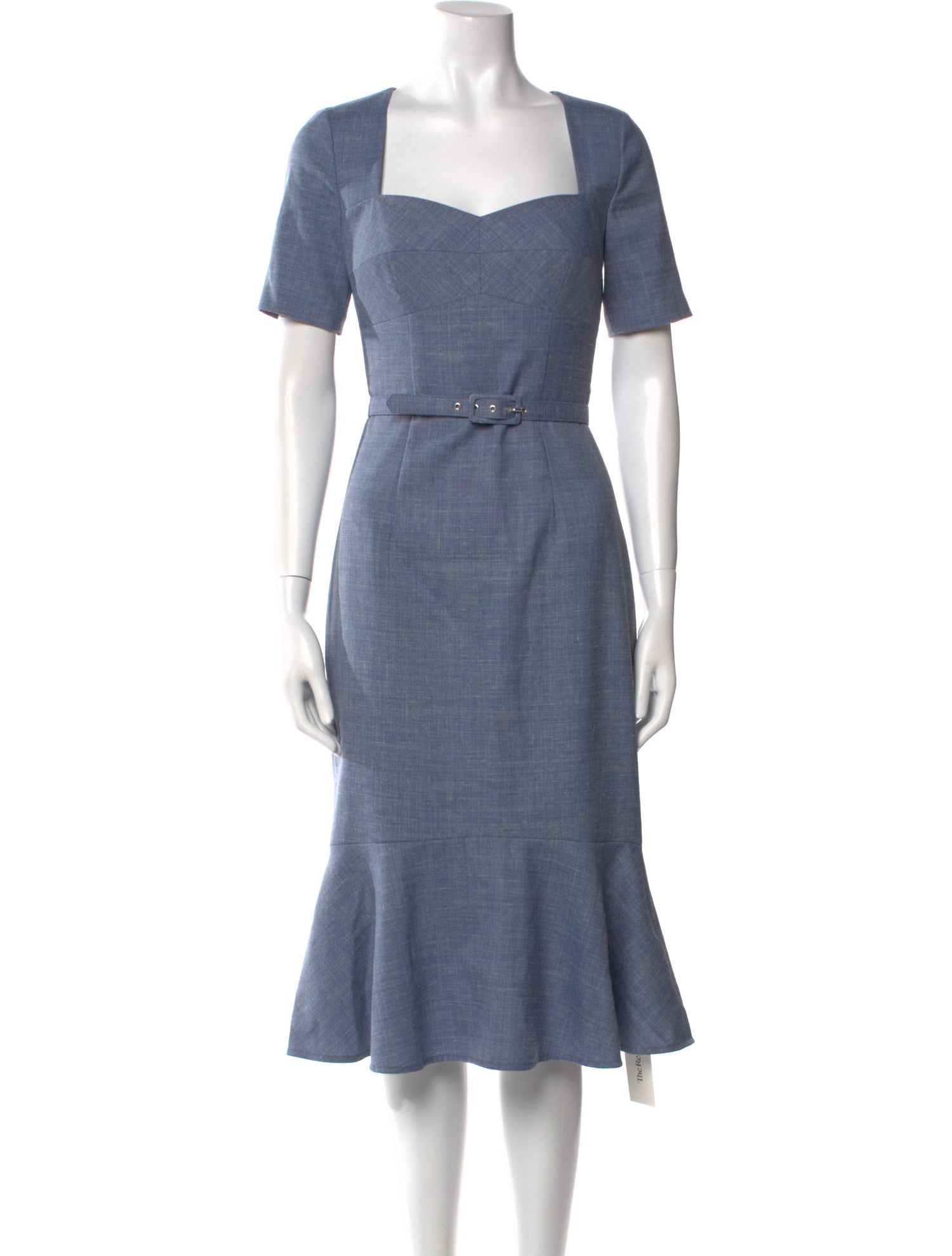 Lena Hoschek Square Neckline Midi Length Dress