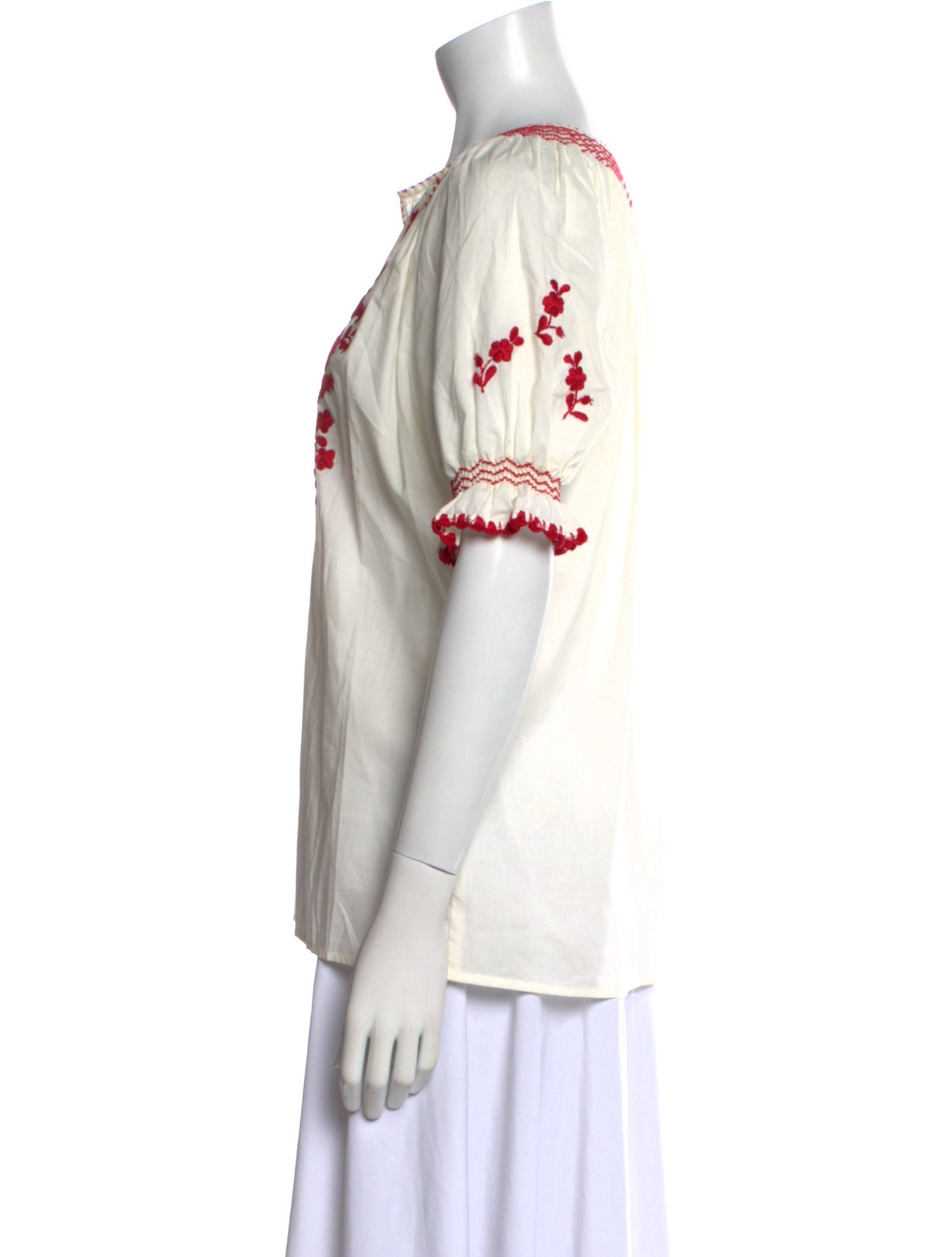 Lena Hoschek Printed V-Neck Blouse