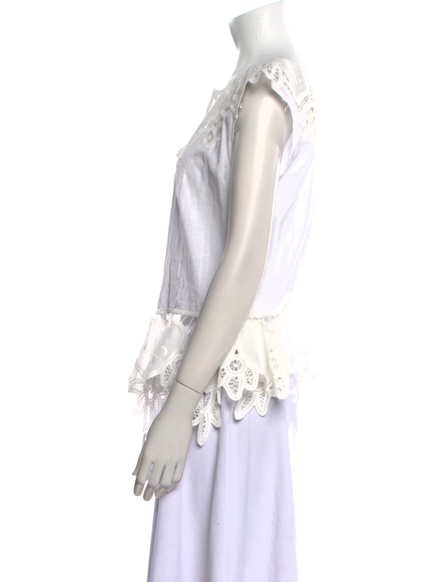 Lena Hoschek V-Neck Short Sleeve Blouse