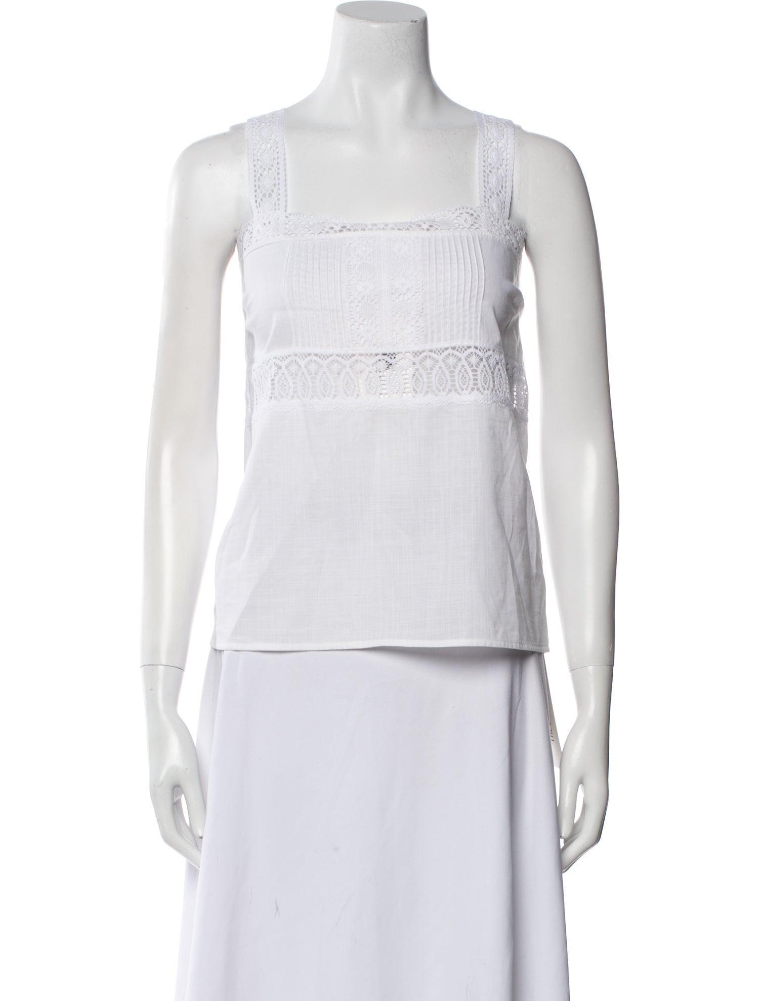 Lena Hoschek Square Neckline Sleeveless Top w/ Tags