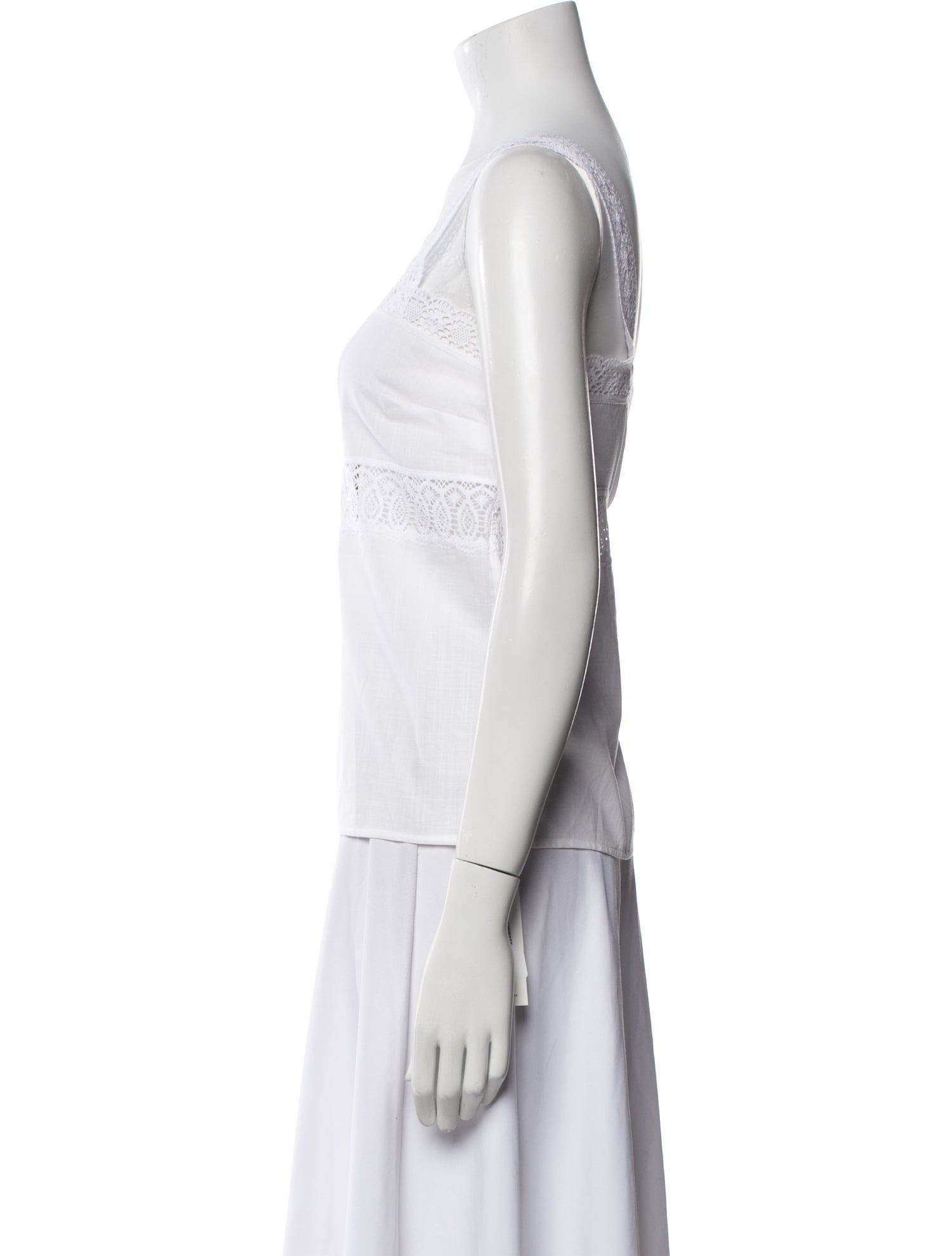 Lena Hoschek Square Neckline Sleeveless Top w/ Tags